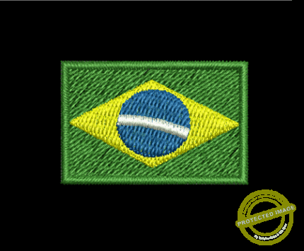 Matriz De Bordado Bandeira Do Brasil para bordar