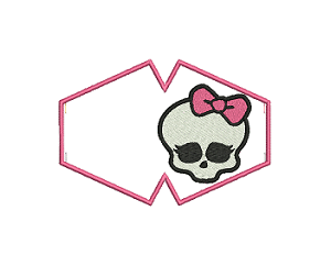 Matriz De Bordado - Máscara Caveira Feminina