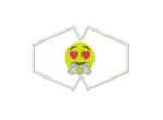 Matriz De Bordado - Máscara Emoticon Gesto