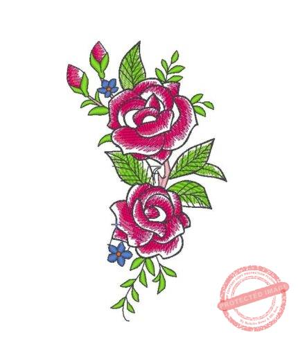 Matriz De Bordado Ramo de Flores para bordar