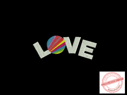 Matriz De Bordado Love Now United Para Bordar. Escrita com Símbolo