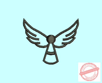 Matriz De Bordado Anjinho em aplique para bordar Anjo