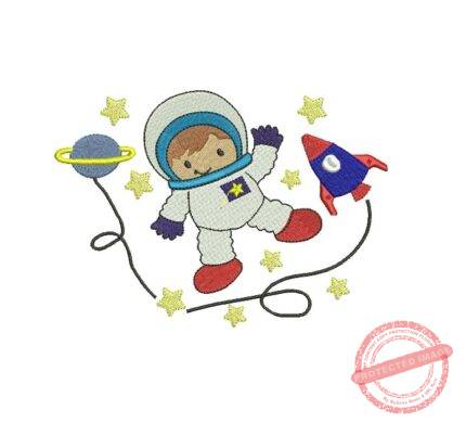 Matriz De Bordado Astronauta Para Bordar.