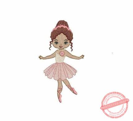 Matriz De Bordado Bailarina para bordar. 