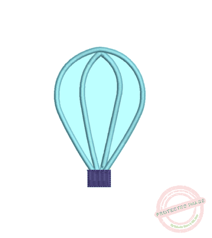 Matriz De Bordado Balão Aplique para bordar. 