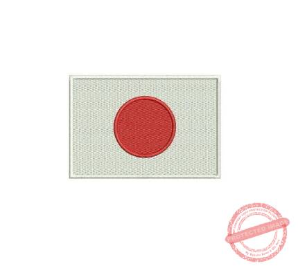 Matriz De Bordado Bandeirado Japão para bordar.