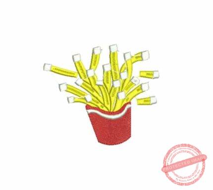 Matriz De Bordado Batata Frita para bordar