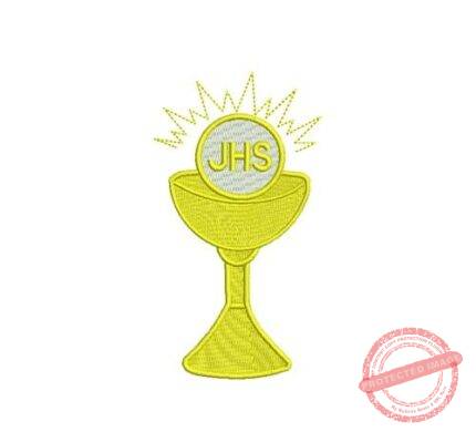 Matriz De Bordado Cálice JHS para bordar.
