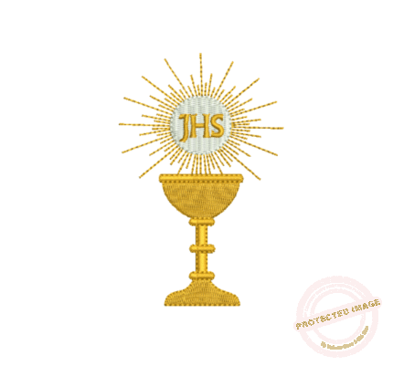 Matriz De Bordado Cálice JHS para bordar.