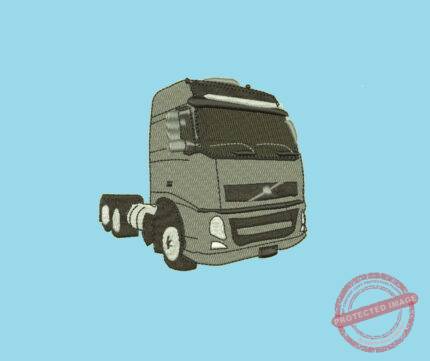 Matriz De Bordado Caminhão Volvo para bordar. Cavalinho