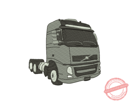 Matriz De Bordado Caminhão Volvo para bordar. Cavalinho