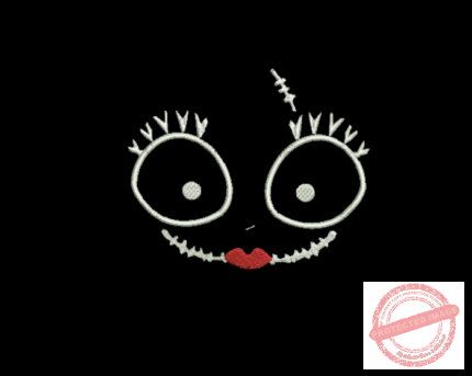Matriz De Bordado Carinha Pesadelo para bordar. Nightmare