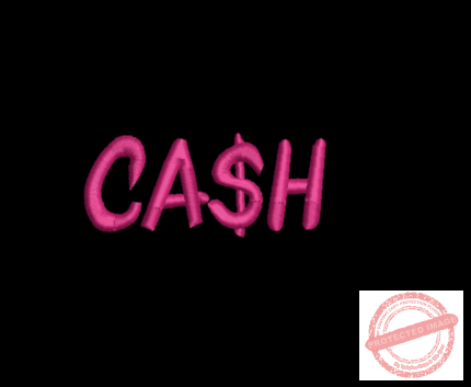 Matriz De Bordado Cash para bordar.