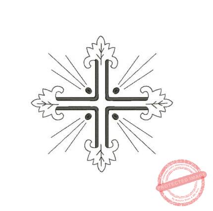 Matriz De Bordado Cruz para Bordar. Cruz 02