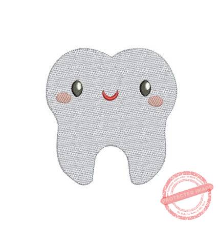 Matriz De Bordado Dentinho Rippled para bordar. Grátis