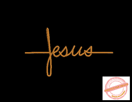 Matriz De Bordado Nome Jesus para Bordar. Escrita