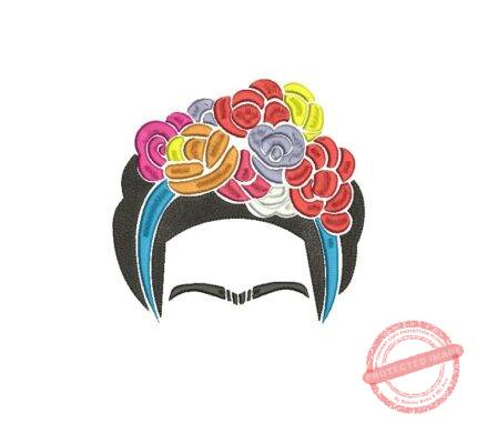 Matriz De Bordado Frida para bordar.
