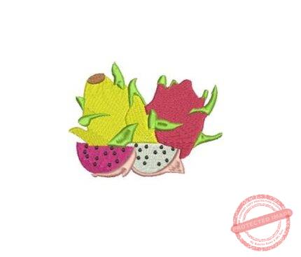 Matriz De Bordado Pitaya para bordar. Fruta