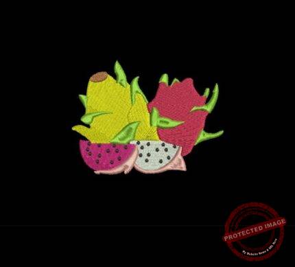 Matriz De Bordado Pitaya para bordar. Fruta