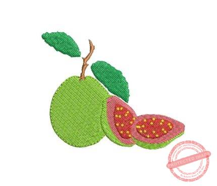 Matriz De Bordado Goiaba para bordar. Fruta