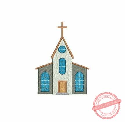 Matriz De Bordado Igreja para bordar. 2