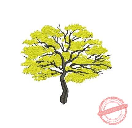 Matriz De Bordado Ipê-amarelo para bordar. 