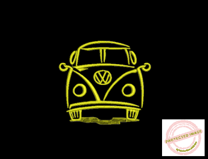Matriz De Bordado Kombi para bordar