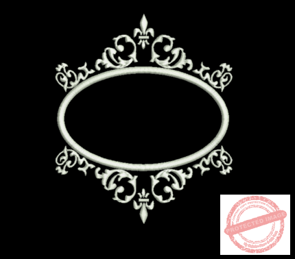 Matriz De Bordado Moldura Decorativa para bordar