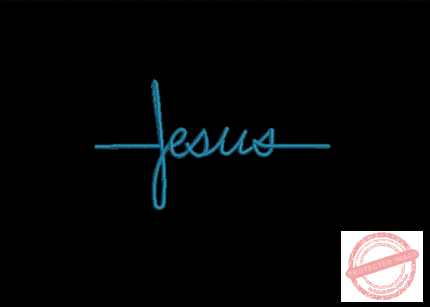 Matriz De Bordado Nome Jesus para Bordar. Escrita