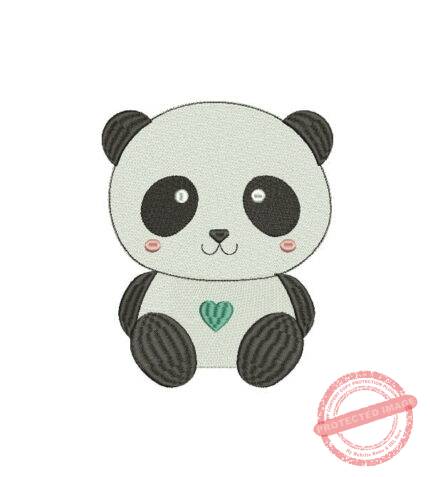 Matriz De Bordado Pandinha Para Bordar. Panda