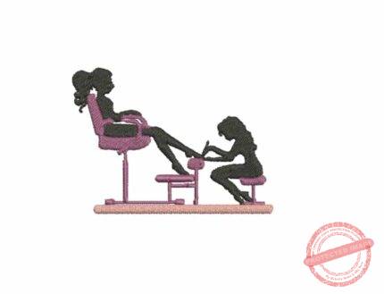 Matriz De Bordado Pedicure Para Bordar.