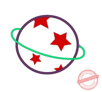 Matriz De Bordado Planeta Alienígena para Bordar