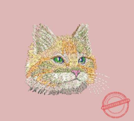 Matriz De Bordado Gatinho Personalizado Para Bordar. 