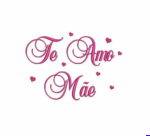 Matriz De Bordado Te Amo Mãe para Bordar. Com Corações