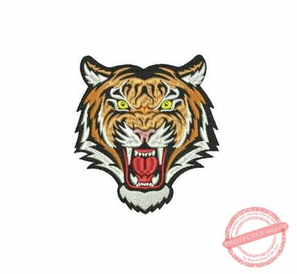 Matriz De Bordado Tigre para bordar. Cabeça De Tigre