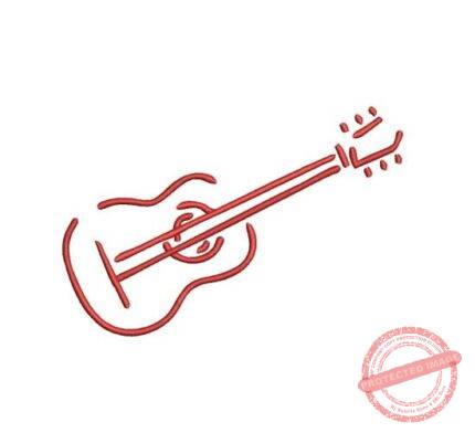 Matriz De Bordado Violão Para Bordar.
