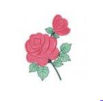 Matriz de bordado rosa para bordar