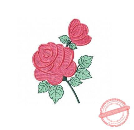 Matriz de bordado rosa para bordar