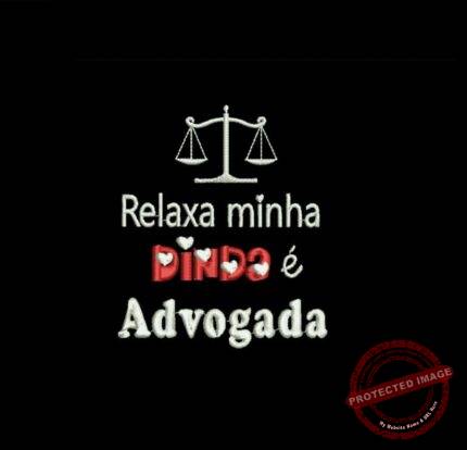 Matriz De Bordado Dinda Advogada Para Bordar.