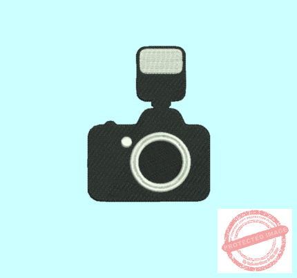 Matriz De Bordado Máquina fotográfica para bordar.