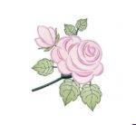 Matriz de bordado rosa para bordar