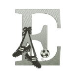Matriz de Bordado Alfabeto Chuteira Bola - Imagem 3