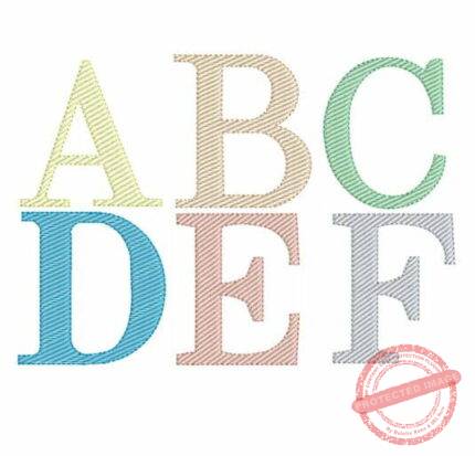 matriz de bordado alfabeto letras de forma para bordar