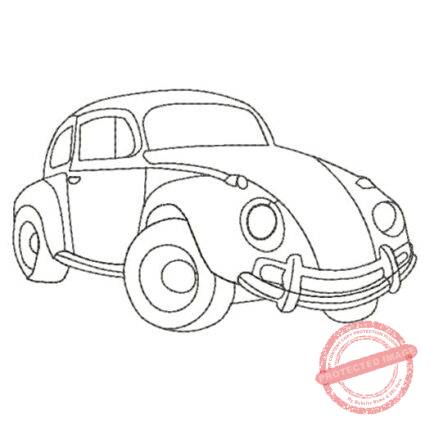 matriz de bordado - fusca