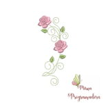 Matriz de Bordado Raminhos Flores - Imagem 4