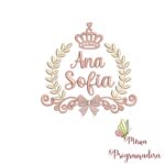 Matriz de Bordado – Coleção Nomes Moldura Coroa Menina - Imagem 12