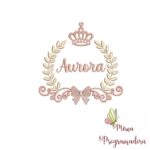 Matriz de Bordado – Coleção Nomes Moldura Coroa Menina - Imagem 5