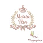 Matriz de Bordado – Coleção Nomes Moldura Coroa Menina - Imagem 9