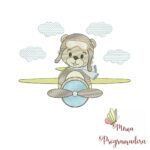Matriz de Bordado Ursinho Aviador - Imagem 6