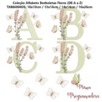Matrizes de Bordados Coleção Rosas e Coleção Alfabeto Flores - Imagem 8